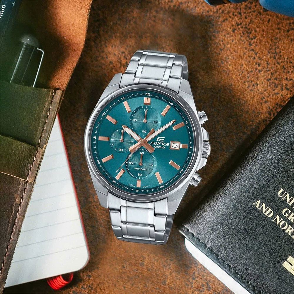 Đồng hồ Edifice Casio 43.8 mm Nam EFV-610DE-2AUDF Màu Bạc