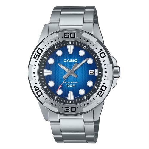 Đồng hồ Casio 43.7 mm Nam MTD-140D-2AVDF Màu Bạc