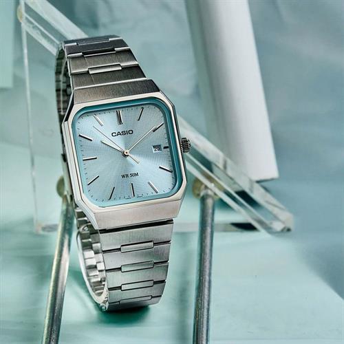 Đồng hồ Casio 32.5 mm Nam MTP-B185D-2A2VDF Màu Bạc