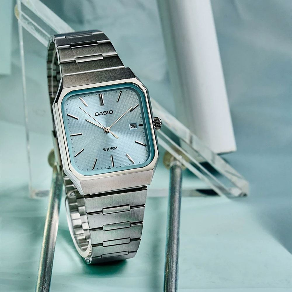 Đồng hồ Casio Timeless 32.5 mm Nam MTP-B185D-2A2VDF Màu Bạc