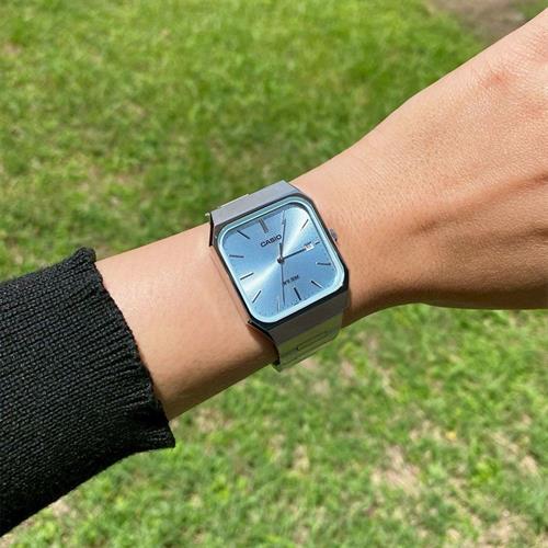 Đồng hồ Casio 32.5 mm Nam MTP-B185D-2A2VDF Màu Bạc