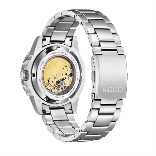 Đồng hồ Citizen 43 mm Nam NJ0120-81E Màu Bạc