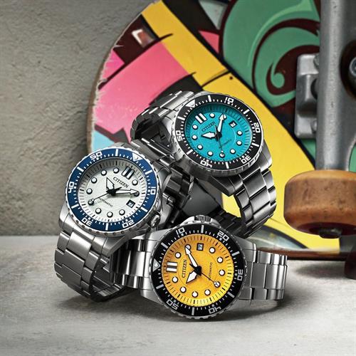 Đồng hồ Citizen 43 mm Nam NJ0170-83X Màu Bạc