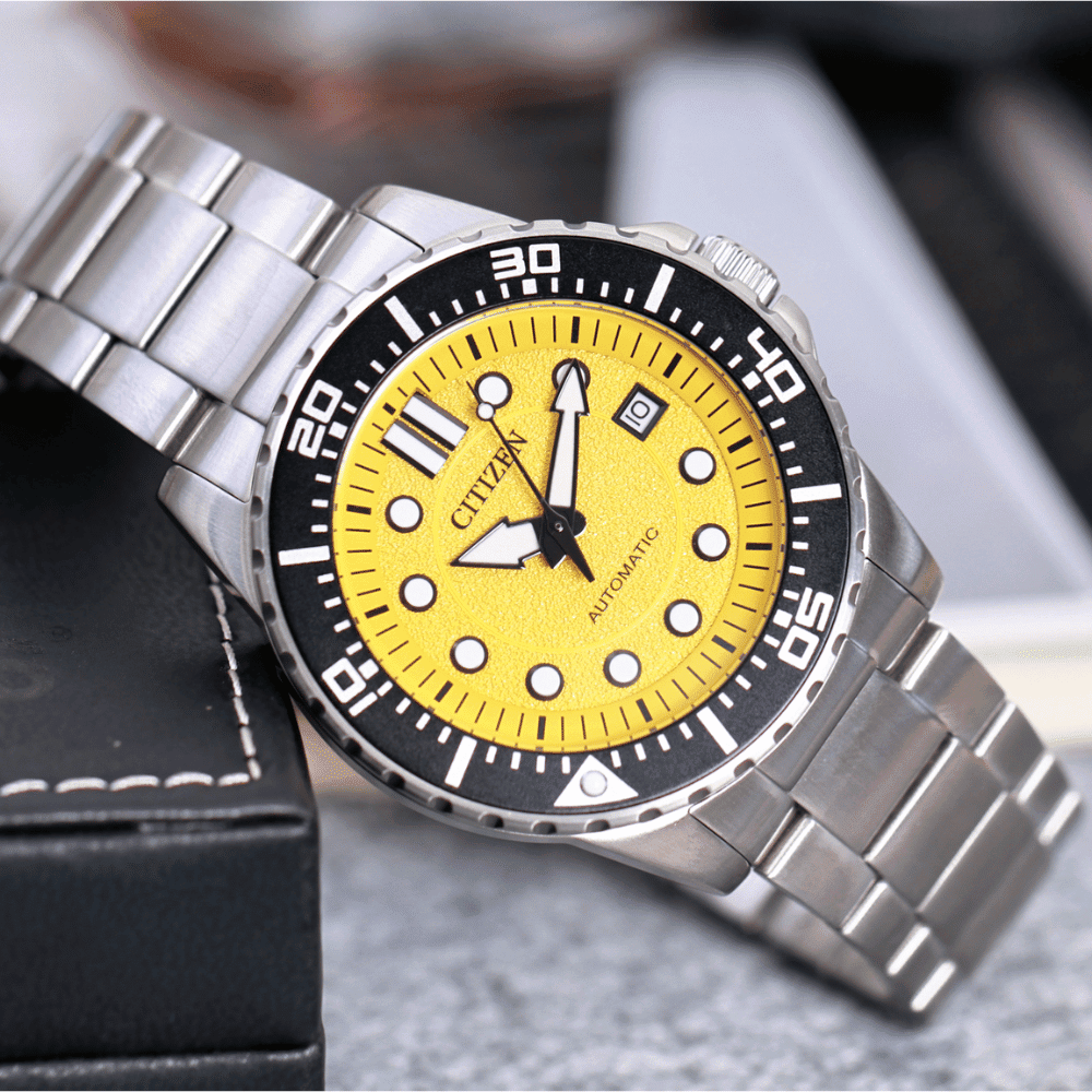 Đồng hồ Citizen 43 mm Nam NJ0170-83Z Màu Bạc