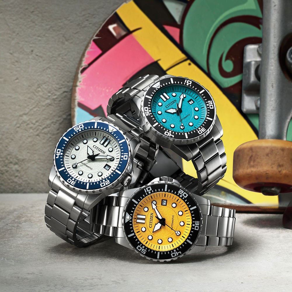 Đồng hồ Citizen 43 mm Nam NJ0170-83Z Màu Bạc