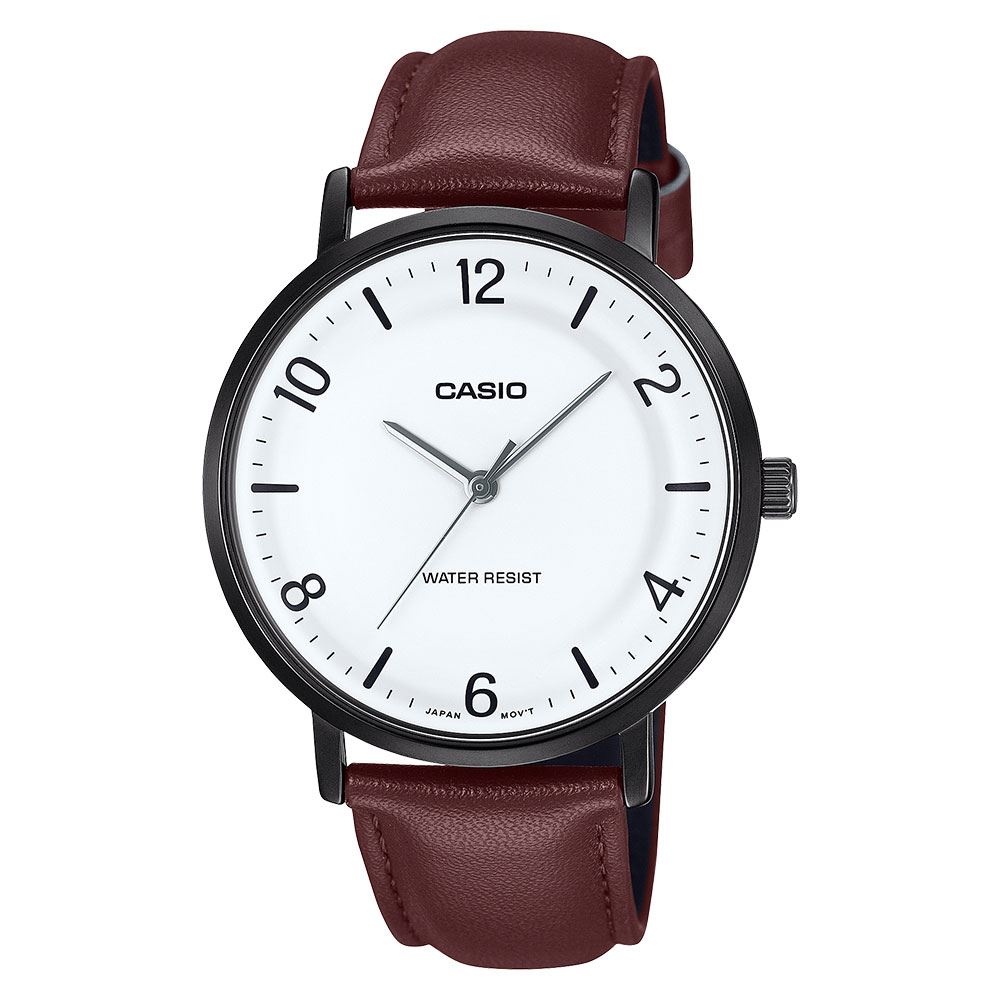Đồng hồ Casio Timeless 40 mm Nam MTP-VT03BL-7BDF Màu Nâu
