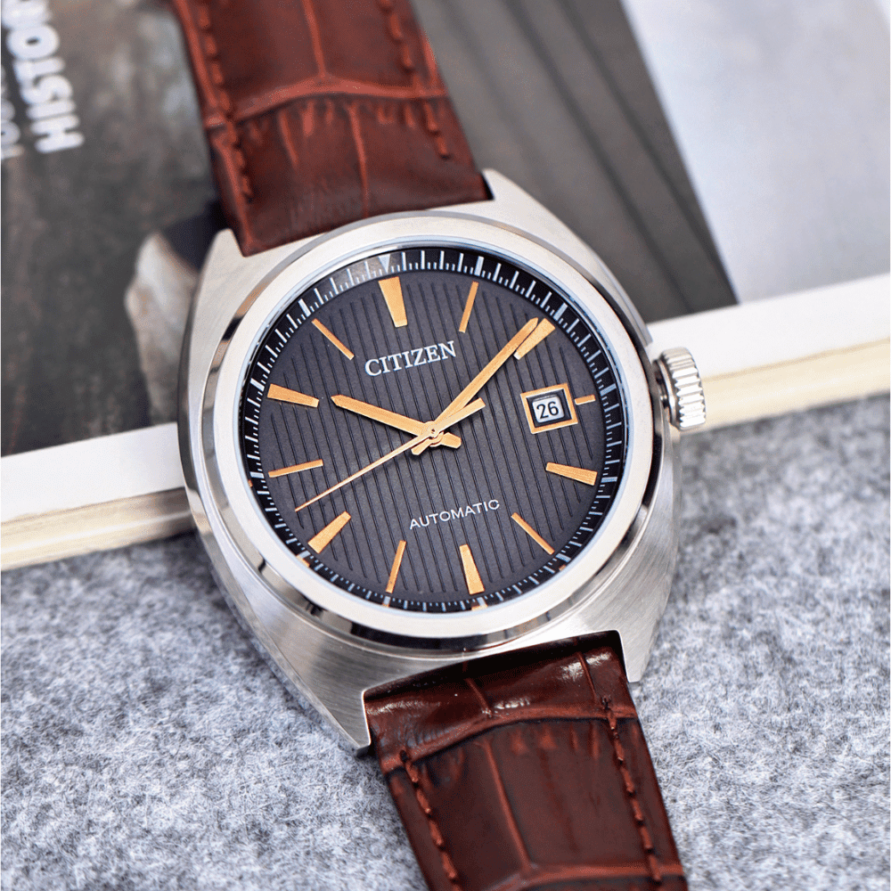 Đồng hồ Citizen 42 mm Nam NJ0100-03H Màu Nâu