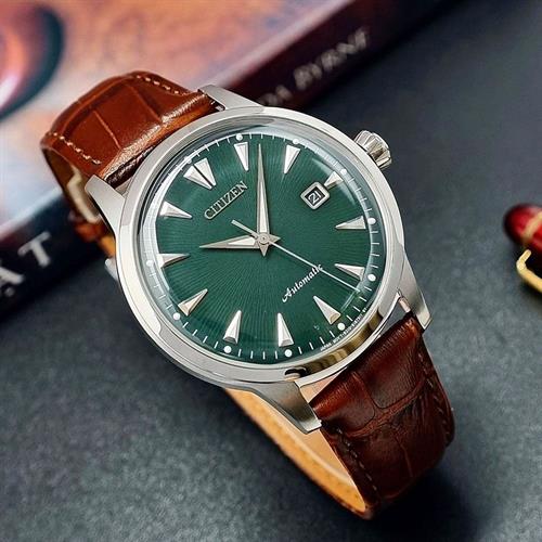 Đồng hồ Citizen 41 mm Nam NK0001-25X Màu Nâu