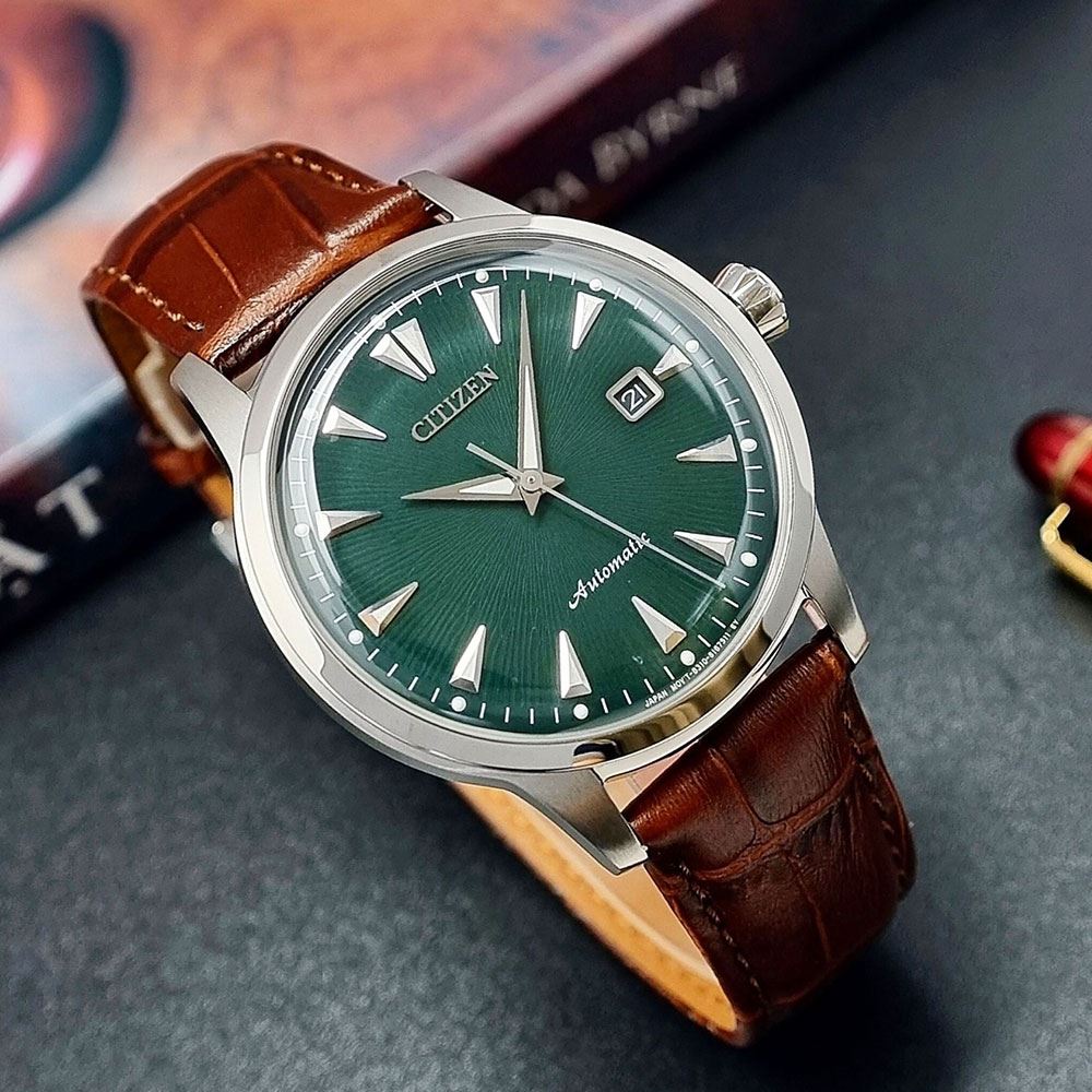 Đồng hồ Citizen 41 mm Nam NK0001-25X Màu Nâu