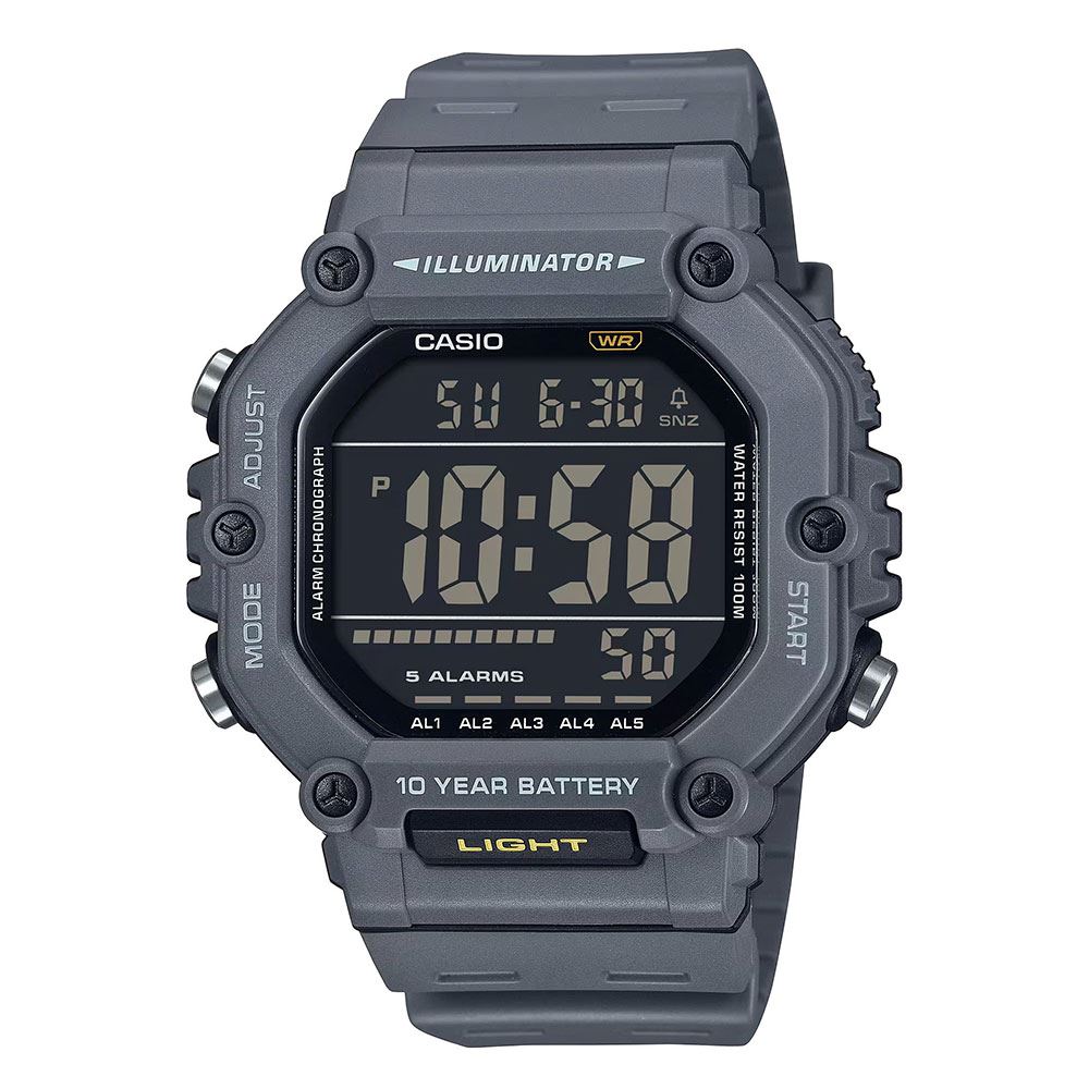 Đồng hồ Casio Timeless 49.7 mm Nam AE-1600H-8BVDF Màu Xám