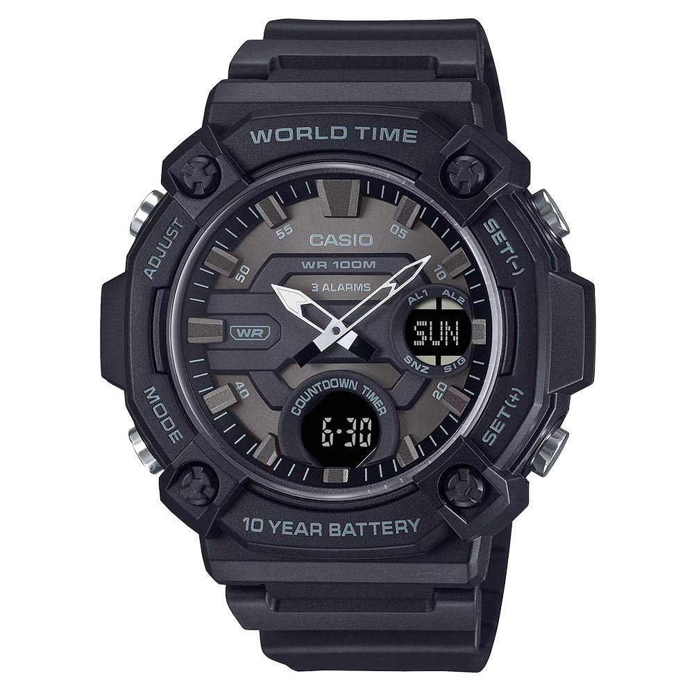 Đồng hồ Casio Timeless 52.2 mm Nam AEQ-120W-1BVDF Màu Đen