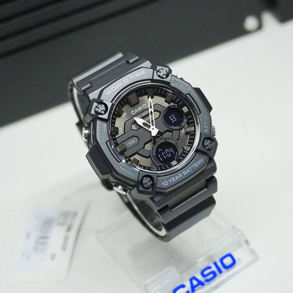 Đồng hồ Casio Timeless 52.2 mm Nam AEQ-120W-1BVDF Màu Đen
