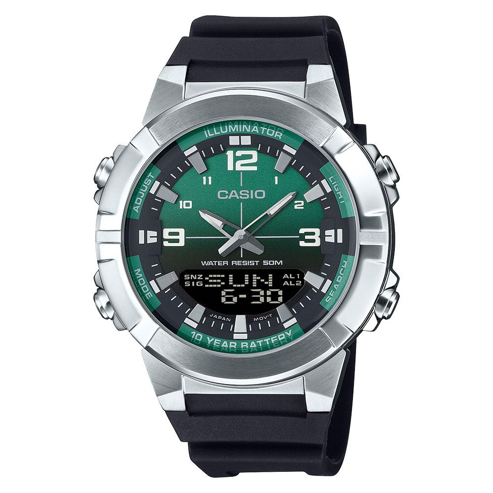 Đồng hồ Casio Timeless 44 mm Nam AMW-870A-3AVDF Màu Đen