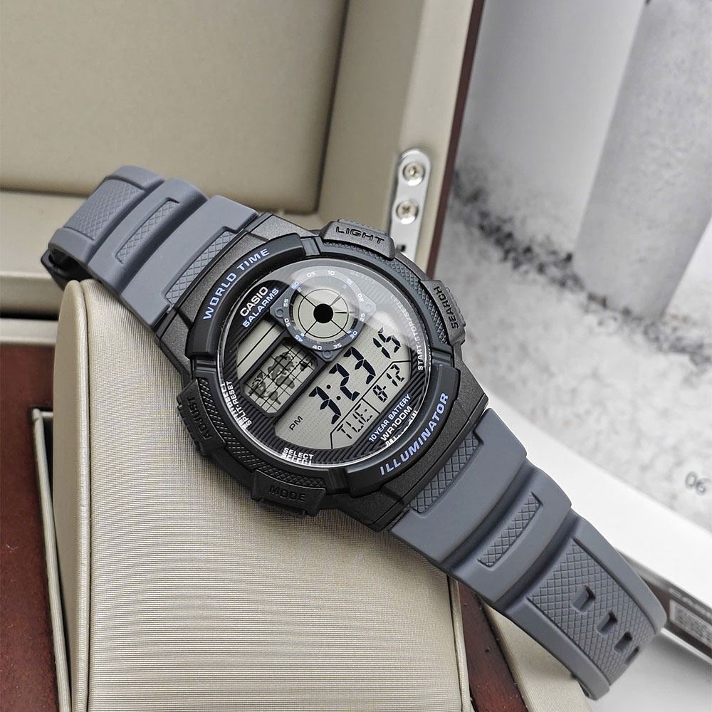 Đồng hồ Casio Timeless 45 mm Nam AE-1000W-8AVDF Màu Xám