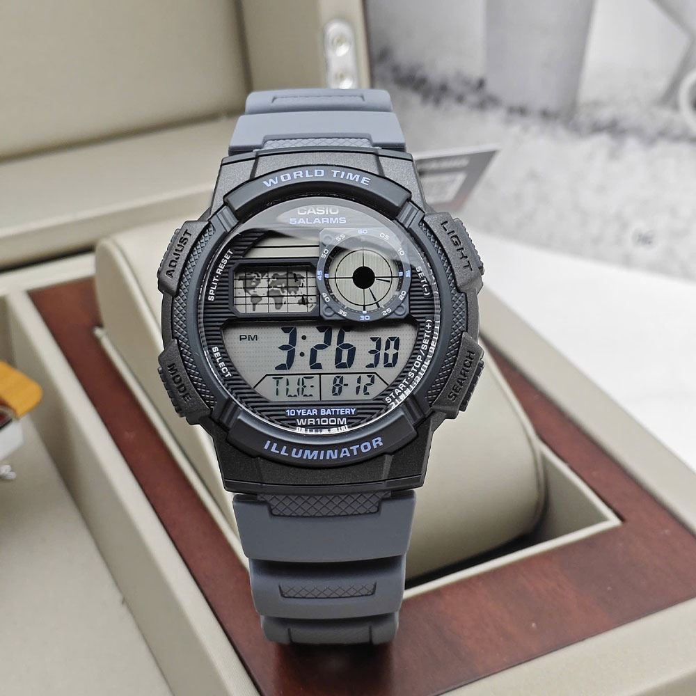 Đồng hồ Casio Timeless 45 mm Nam AE-1000W-8AVDF Màu Xám