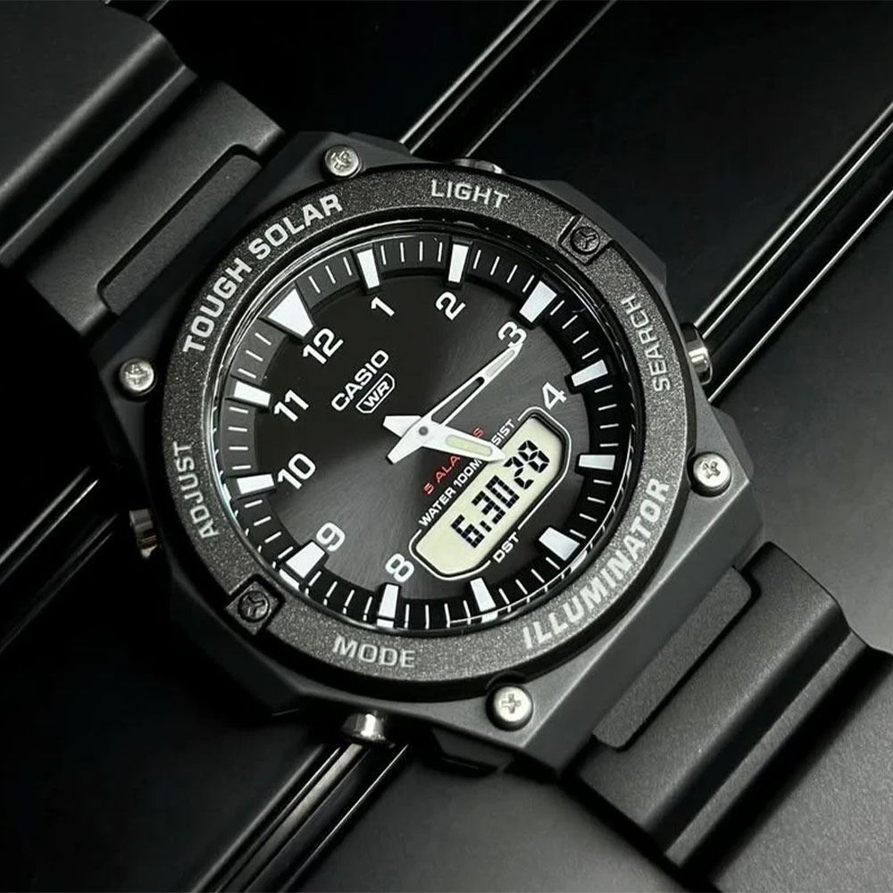 Đồng hồ Casio Timeless 50.1 mm Nam AQ-S820W-1AVDF Màu Đen
