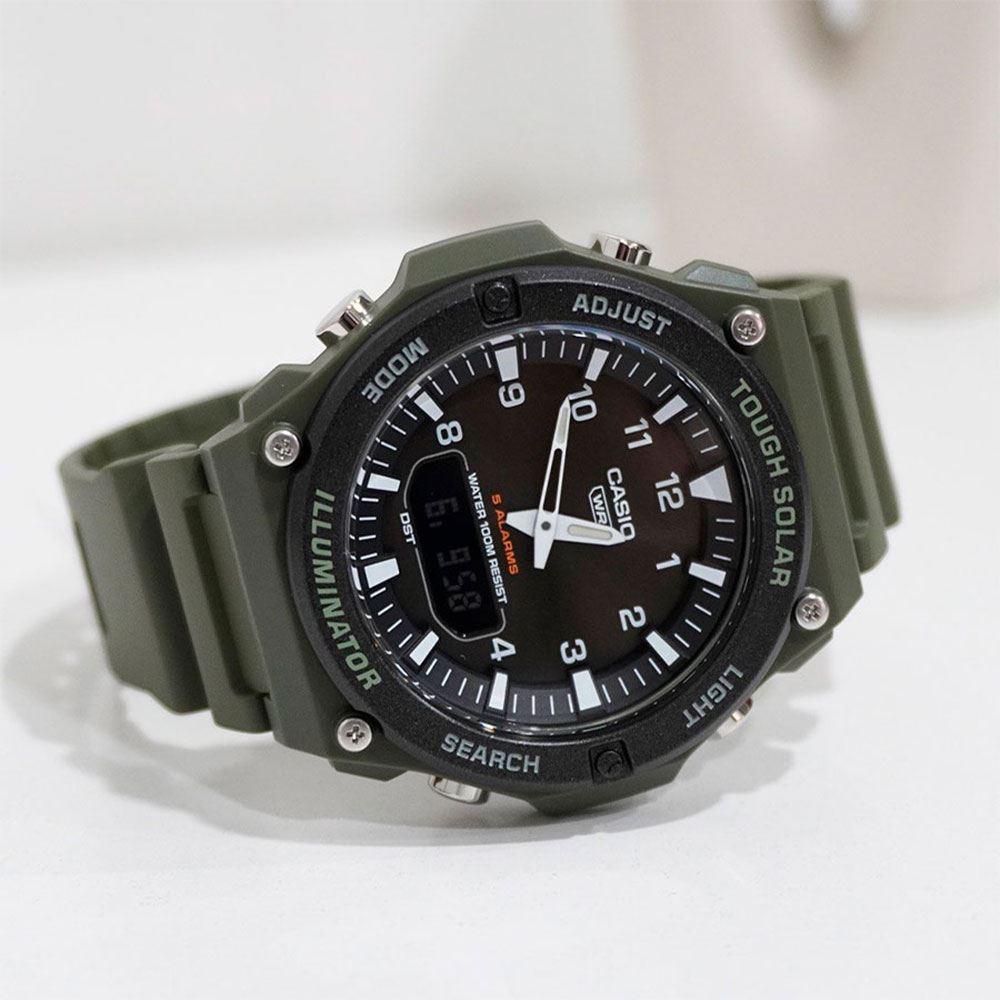 Đồng hồ Casio Timeless 50.1 mm Nam AQ-S820W-3BVDF Màu Xanh