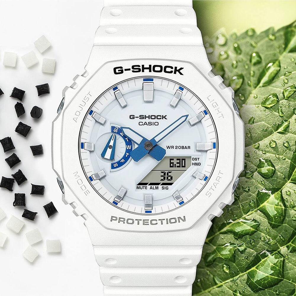 Đồng hồ G-Shock 45.4 mm Nam GA-2100HDS-7ADR Màu Trắng