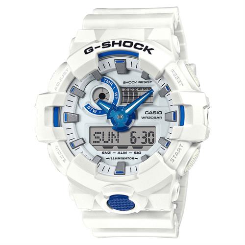 Đồng hồ G-Shock 53.4 mm Nam GA-700HDS-7ADR Màu Trắng