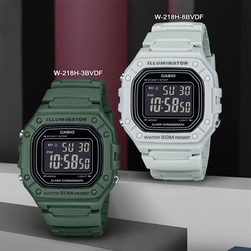 Đồng hồ Casio 43.2 mm Nam W-218H-8BVDF Màu Trắng