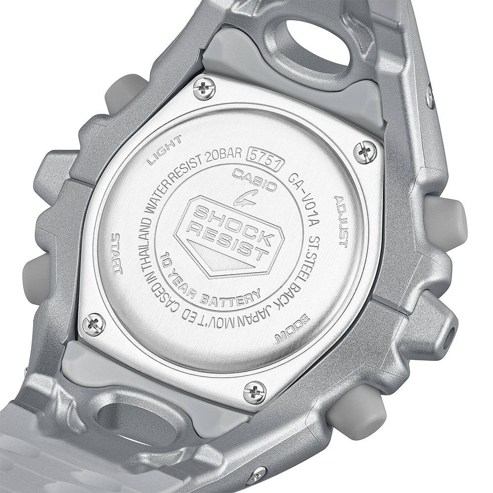 Đồng hồ G-Shock 58.2 mm Nam GA-V01A-8ADR Màu Bạc
