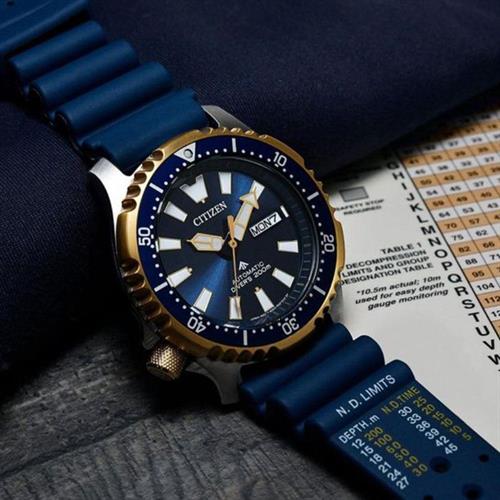 Đồng hồ Citizen 42 mm Nam NY0096-12L Màu Xanh