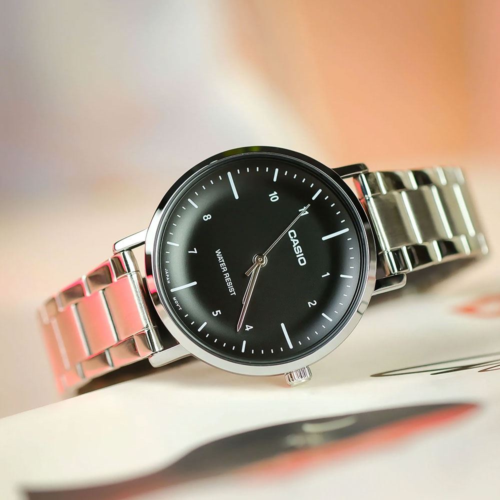 Đồng hồ Casio Timeless 34 mm Nữ LTP-VT03D-1BDF Màu Bạc
