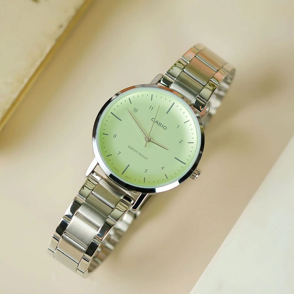 Đồng hồ Casio Timeless 34 mm Nữ LTP-VT03D-3BDF Màu Bạc