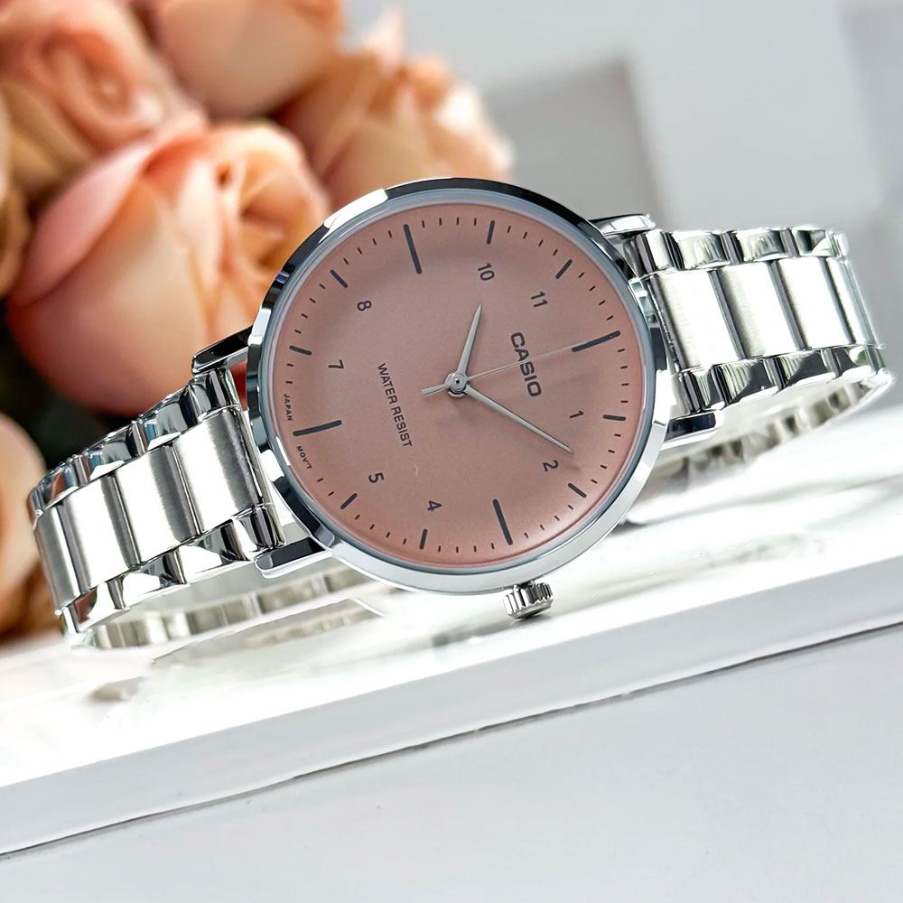 Đồng hồ Casio 34 mm Nữ LTP-VT03D-4BDF Màu Bạc