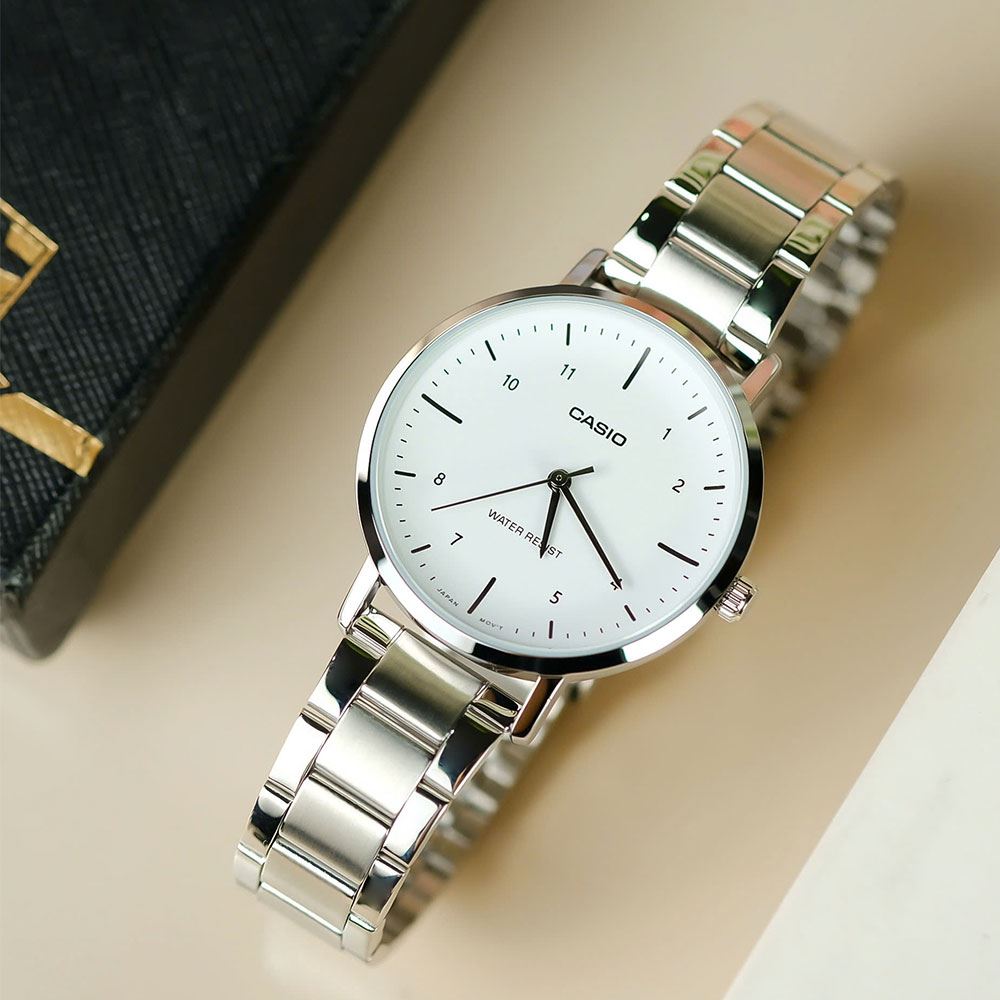 Đồng hồ Casio Timeless 34 mm Nữ LTP-VT03D-7BDF Màu Bạc