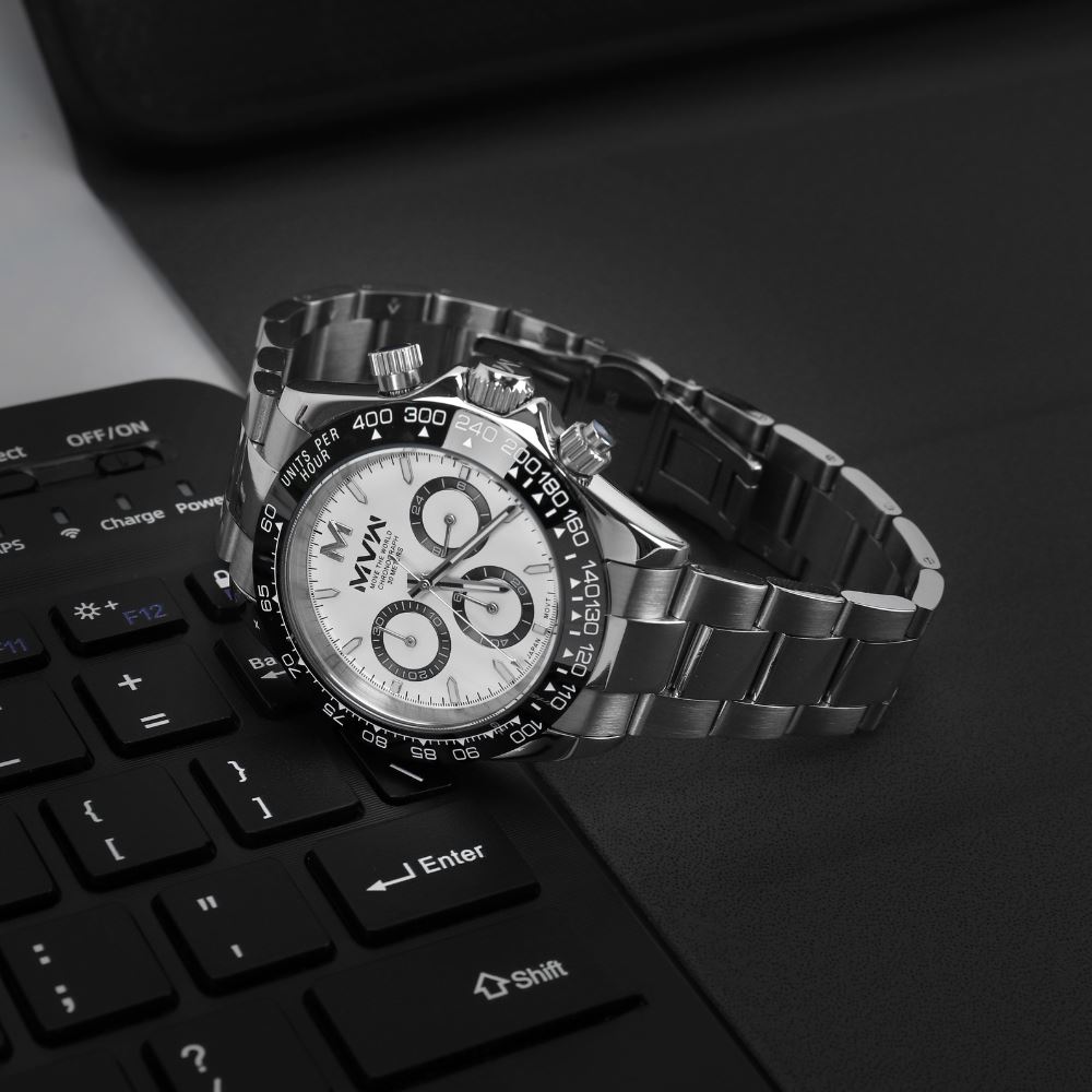 Đồng Hồ MVW Sport 40 mm Nam MSO002-01 Màu Bạc