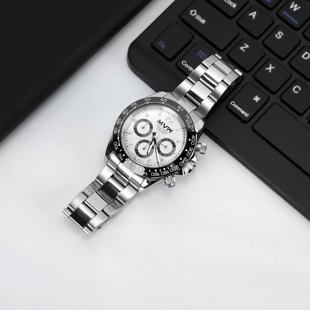 Đồng Hồ MVW Sport 40 mm Nam MSO002-01 Màu Bạc