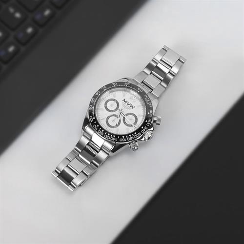 Đồng Hồ MVW Sport 40 mm Nam MSO002-01 Màu Bạc