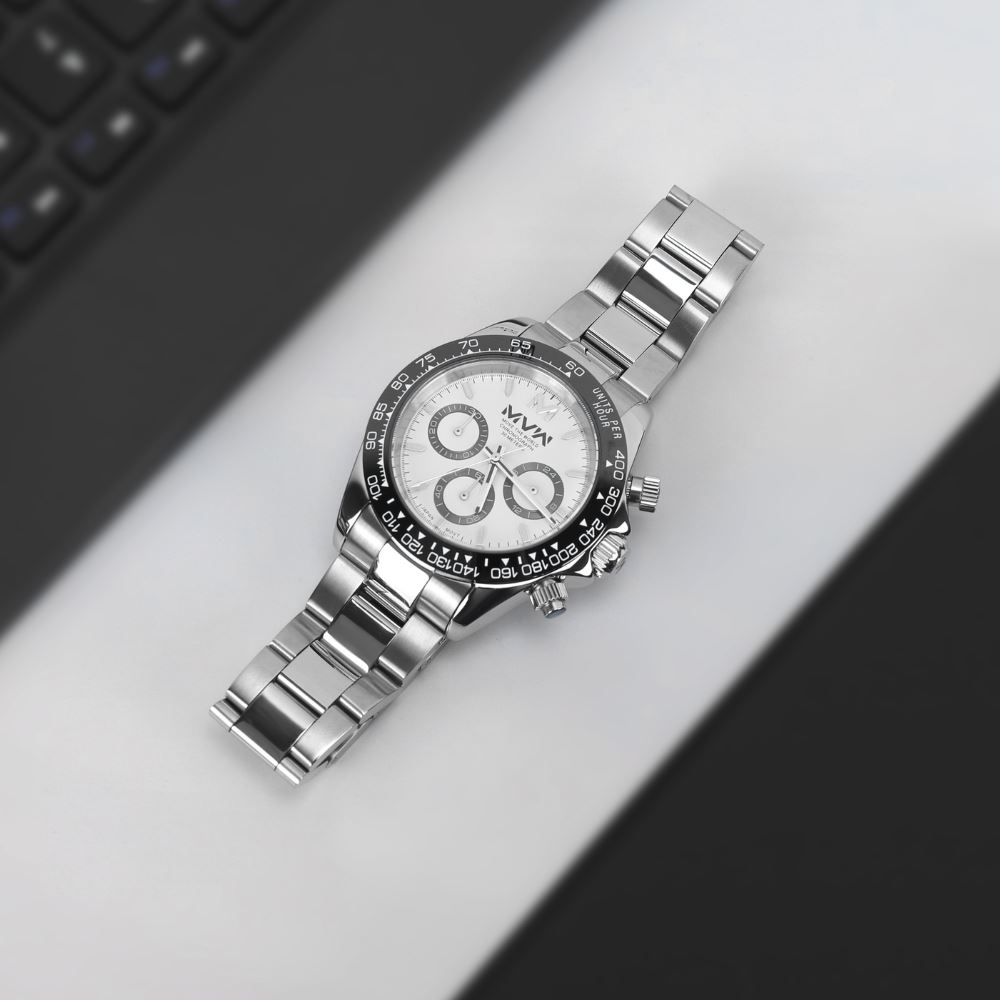 Đồng Hồ MVW Sport 40 mm Nam MSO002-01 Màu Bạc