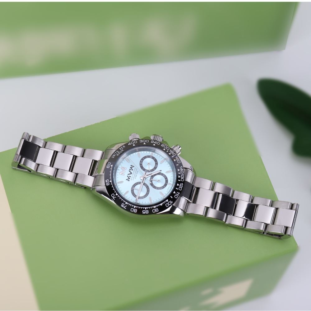 Đồng hồ MVW Sport 40 mm Nam MSO002-02 Màu Bạc