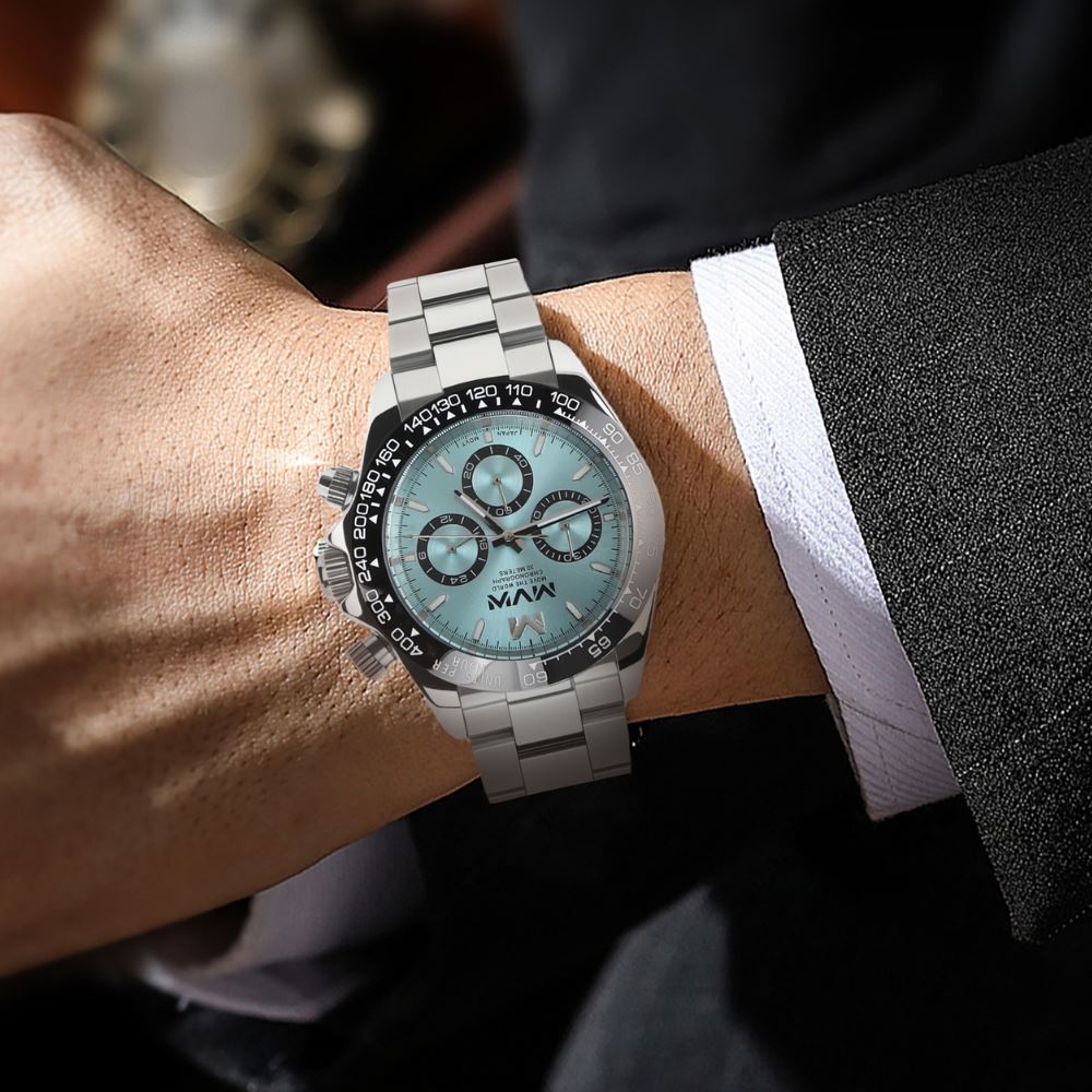 Đồng hồ MVW Sport 40 mm Nam MSO002-02 Màu Bạc