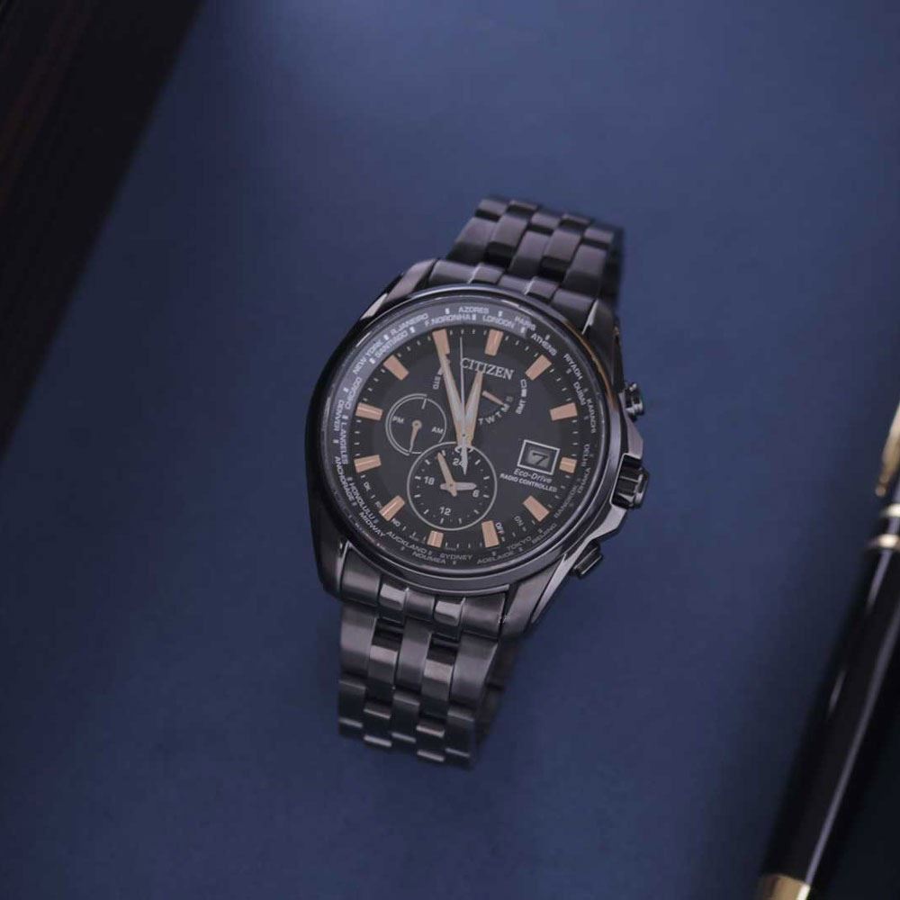 Đồng hồ Citizen 44 mm Nam AT9039-51L Màu Đen