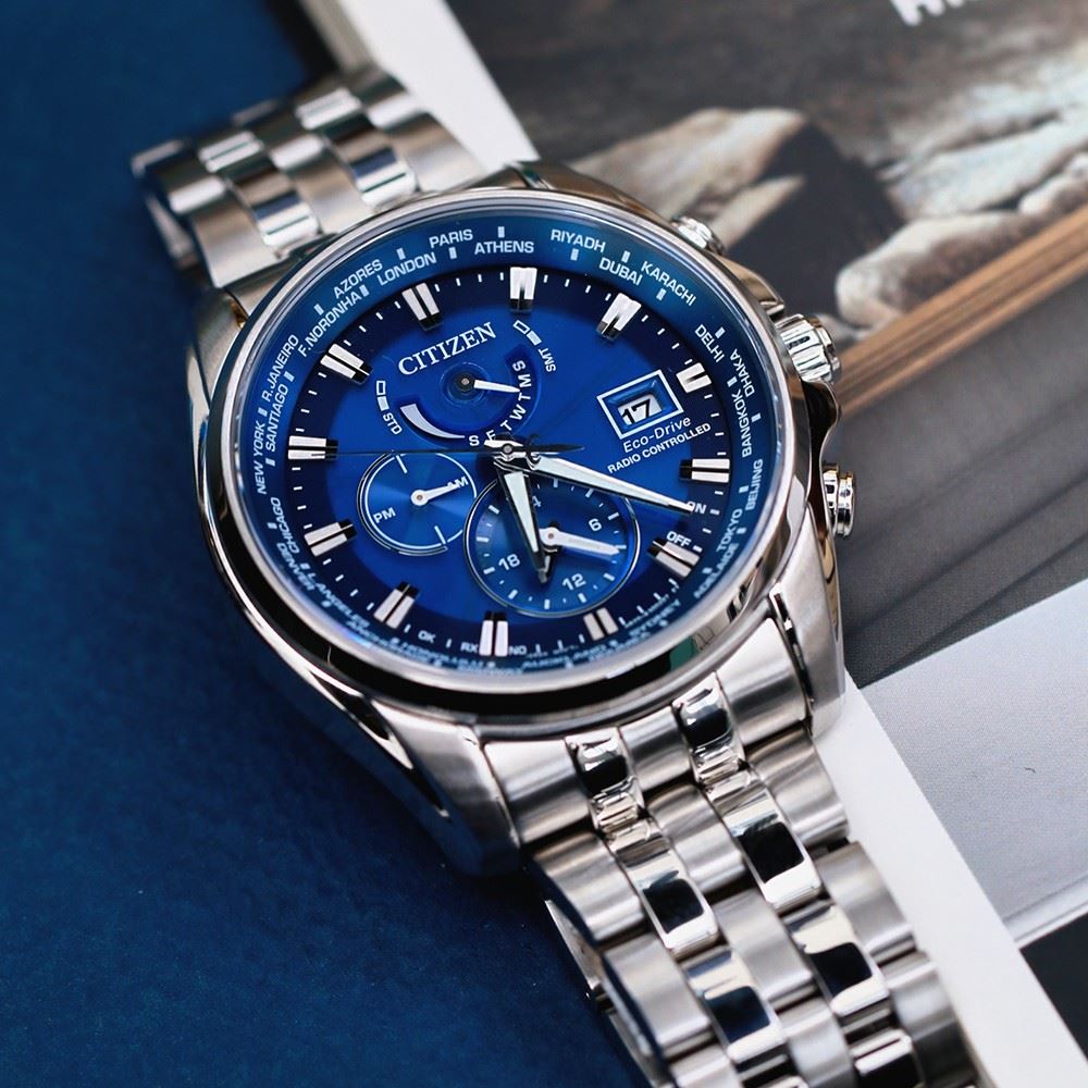 Đồng hồ Citizen 44 mm Nam AT9120-89L Màu Bạc