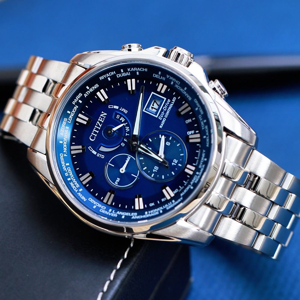 Đồng hồ Citizen 44 mm Nam AT9120-89L Màu Bạc