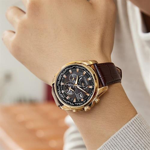 Đồng hồ Citizen 44 mm Nam AT9123-13E Màu Nâu