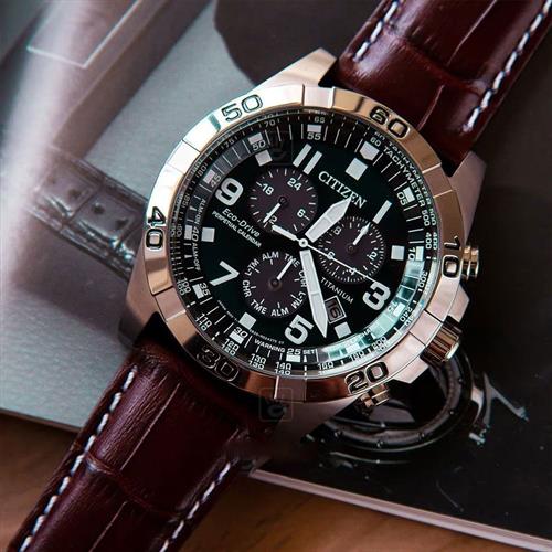 Đồng hồ Citizen 43 mm Nam BL5551-06L Màu Nâu