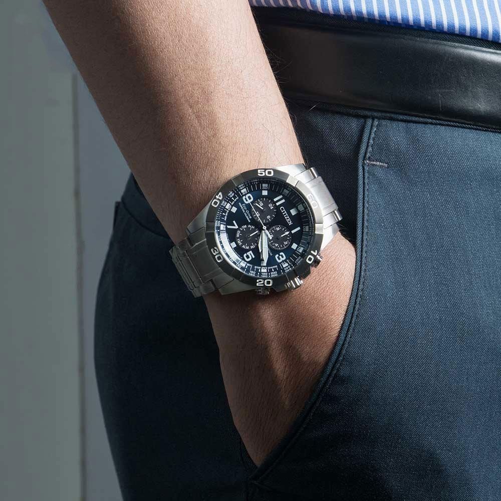 Đồng hồ Citizen 43 mm Nam BL5558-58L Màu Bạc