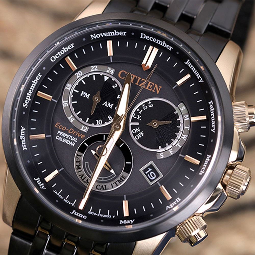 Đồng hồ Citizen 42 mm Nam BL8156-80E Màu Đen