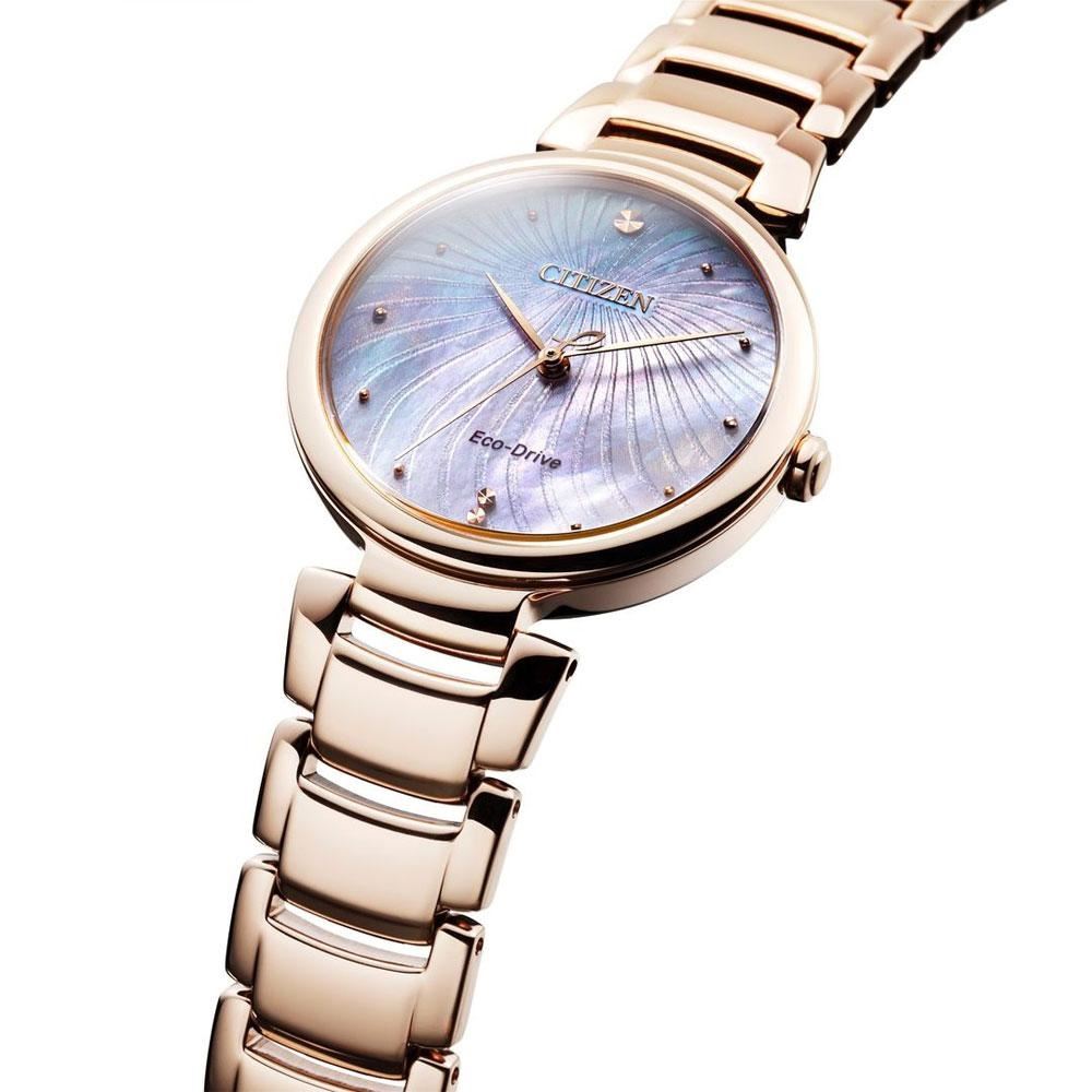 Đồng hồ Citizen 31 mm Nữ EM0853-81Y Màu Vàng Hồng