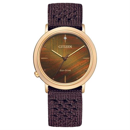 Đồng hồ Citizen 34 mm Nữ EM1003-48X Màu Nâu