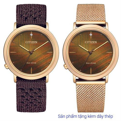 Đồng hồ Citizen 34 mm Nữ EM1003-48X Màu Nâu