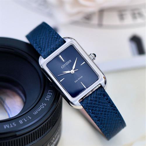 Đồng hồ CITIZEN 35 mm Nữ EM1190-06L Màu Xanh