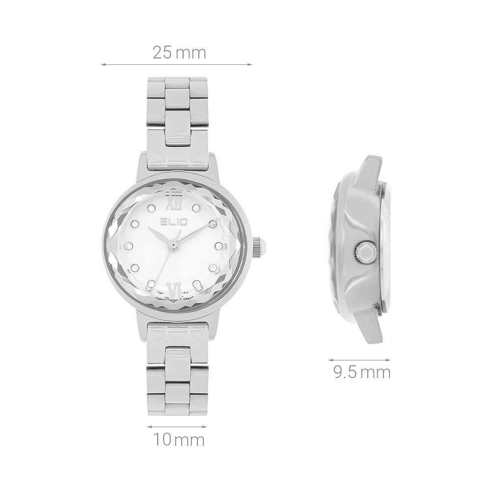 Đồng hồ Elio 25 mm Nữ ES227-01 Màu Bạc