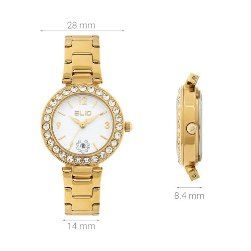 Đồng hồ Elio Starlight 28 mm Nữ ES229-02 Màu Vàng