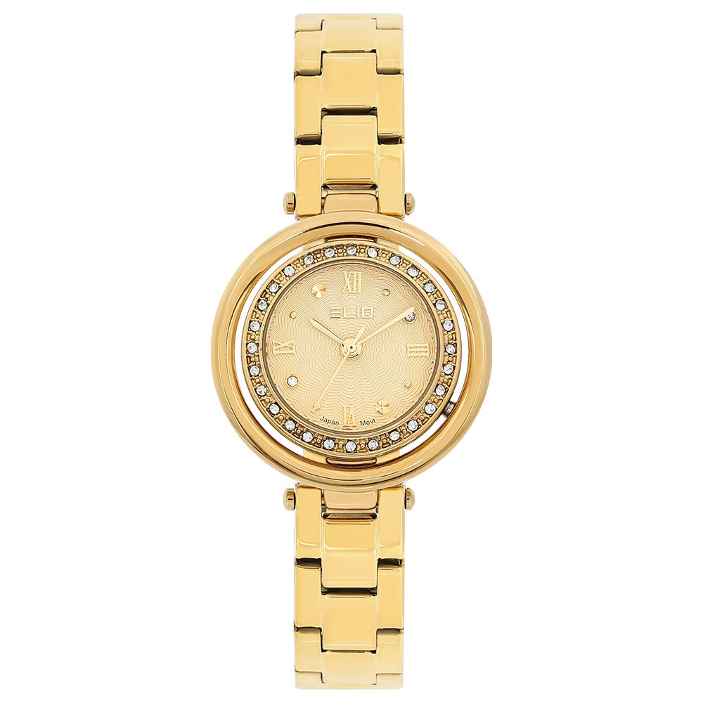 Đồng hồ Elio Sunshine 30 mm Nữ ES234-03 Màu Vàng